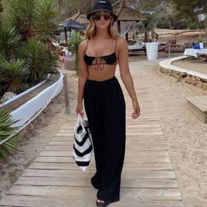 Black summer pants